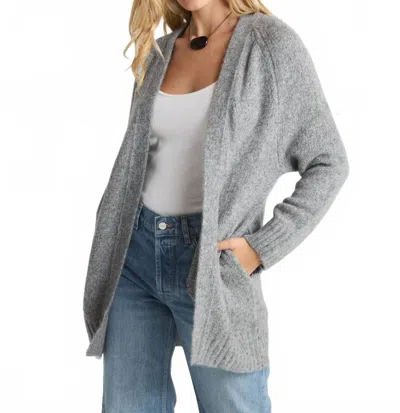 W. Cashmere Women's The Jennifer Midi Open Cardigan In Cloudy In Gray