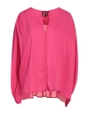 W  Dabliu W Dabliu Woman Top Fuchsia Size 1 Viscose In Pink