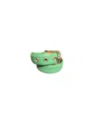 W. Kleinberg Green Belt With Grommets In Green