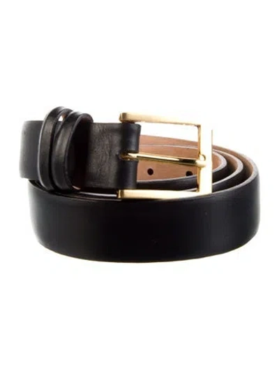 Pre-owned W. Kleinberg Leather Belt In Black