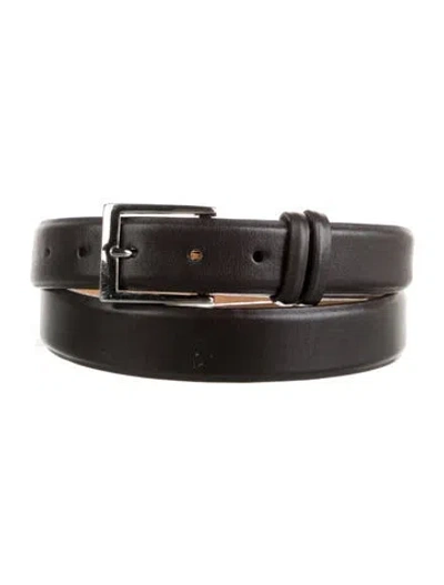 Pre-owned W. Kleinberg Leather Belt In Black