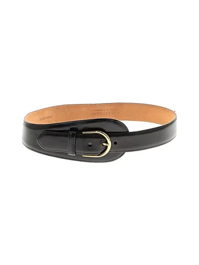 Pre-owned W. Kleinberg Leather Belt In Black