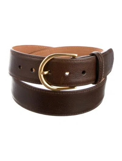 Pre-owned W. Kleinberg Leather Belt In Brown