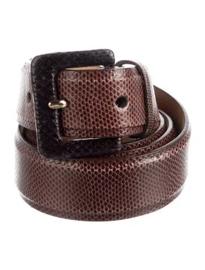 Pre-owned W. Kleinberg Leather Belt In Brown