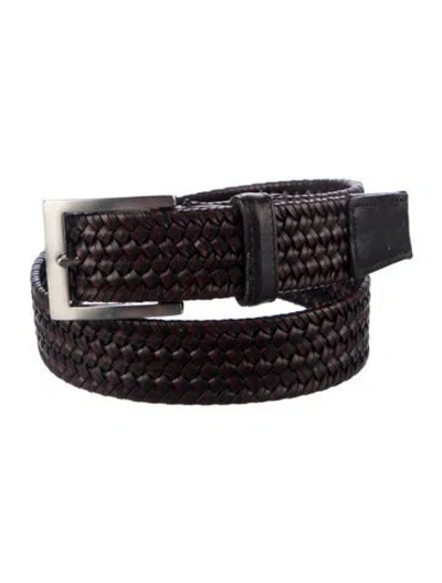 Pre-owned W. Kleinberg Leather Belt In Grey