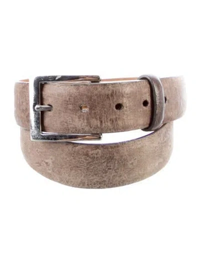 Pre-owned W. Kleinberg Leather Belt In Neutral