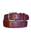 W. Kleinberg Men's Bison Leather Belt In Red In Red
