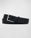 W. Kleinberg Men's Calf Leather Belt In Black