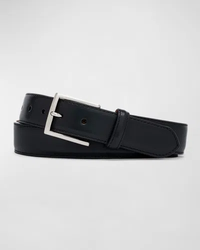 W. Kleinberg Men's Calf Leather Belt In Black