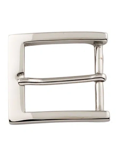 Pre-owned W. Kleinberg Solid Belt Buckle In Silver