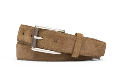 W. Kleinberg Suede Calf Belt In Whiskey In Brown