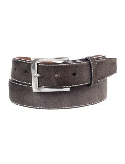 Pre-owned W. Kleinberg Suede Waist Belt In Brown