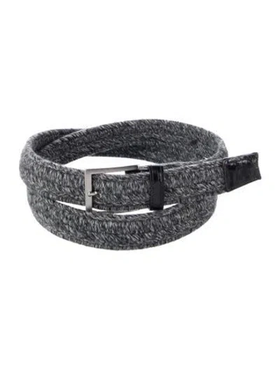 Pre-owned W. Kleinberg Waist Belt In Black