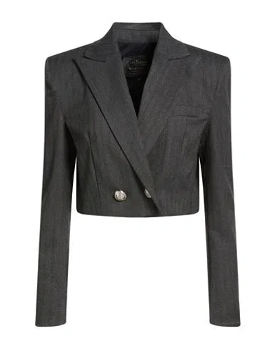 W Les Femmes By Babylon Woman Blazer Grey Size 4 Polyamide In Gray