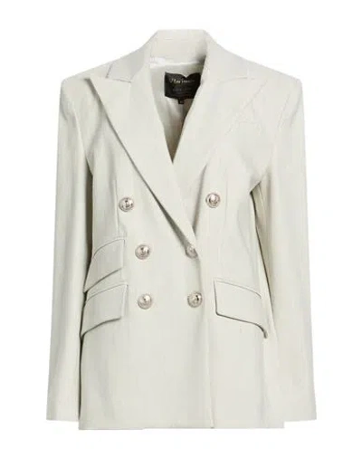 W Les Femmes By Babylon Woman Blazer Light Grey Size 10 Polyamide, Viscose, Elastane In Neutral