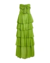 W Les Femmes By Babylon Woman Maxi Dress Light Green Size 10 Polyamide