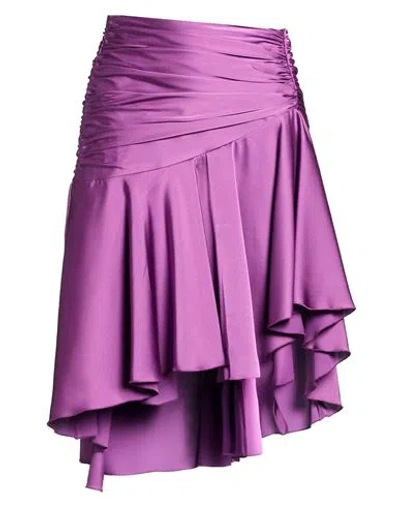 W Les Femmes By Babylon Woman Midi Skirt Purple Size 4 Polyamide