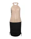 W Les Femmes By Babylon Midi Dresses In Black