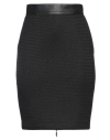 W Les Femmes By Babylon Woman Mini Skirt Black Size 4 Polyamide, Polyurethane, Viscose