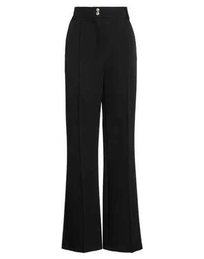 W Les Femmes By Babylon Woman Pants Black Size 10 Polyamide, Elastane In Multi