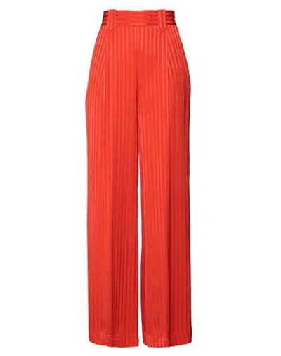 W Les Femmes By Babylon Woman Pants Red Size 6 Polyamide, Elastane In Red