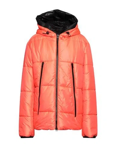 W Les Femmes By Babylon Woman Down Jacket Orange Size 10 Polyamide