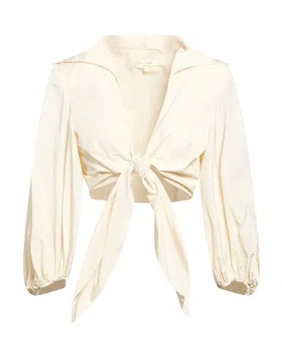 W Les Femmes By Babylon Woman Shirt Cream Size 10 Polyamide In Neutral