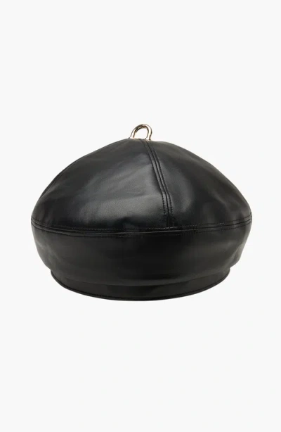 W Y E T H Brooklyn Beret In Black