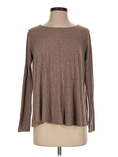Pre-owned W118 By Walter Baker Long Sleeve T-shirt In Brown