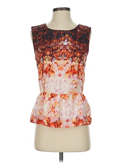 Pre-owned W118 By Walter Baker Sleeveless Blouse In Orange