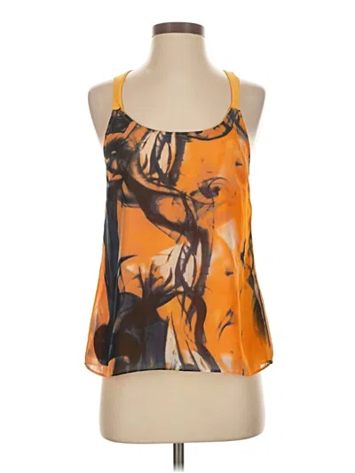 Pre-owned W118 By Walter Baker Sleeveless Blouse In Orange