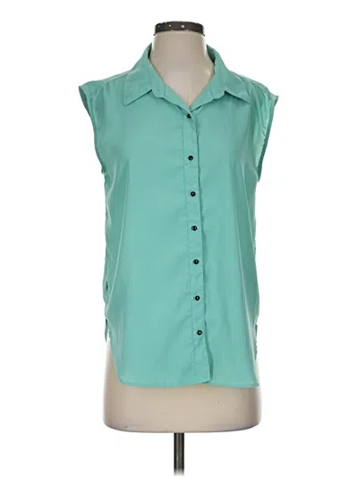 Pre-owned W118 By Walter Baker Sleeveless Blouse In Teal