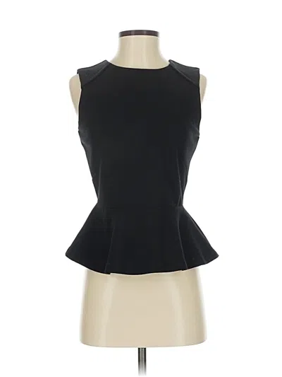 Pre-owned W118 By Walter Baker Sleeveless Top Black Halter Neckline Tops