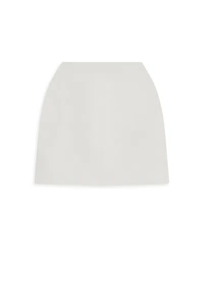 Scanlan Theodore Crepe Knit Mini Skirt In Neutral
