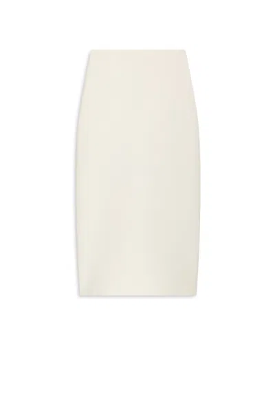 W23 Crepe Knit Pencil Skirt In Neutral