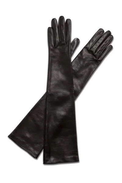 Scanlan Theodore Leather Gloves In Black