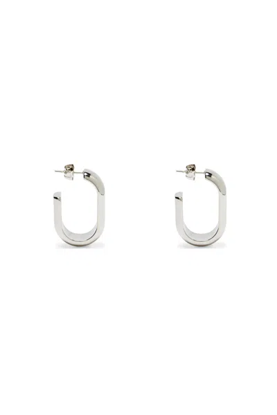 Scanlan Theodore Rolo Hoop Earrings In Gray