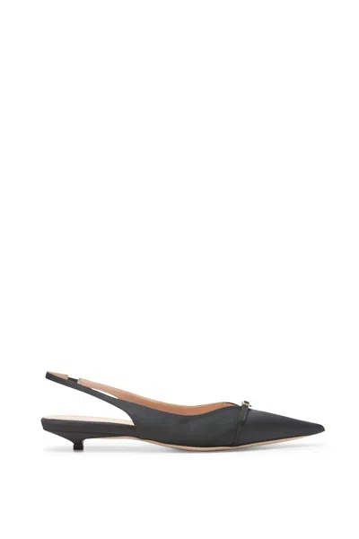 Scanlan Theodore Satin Slingback 2 In Black