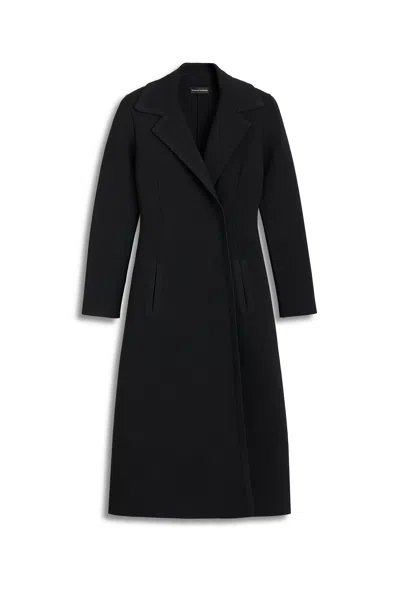Scanlan Theodore Crepe Knit Coat In Black