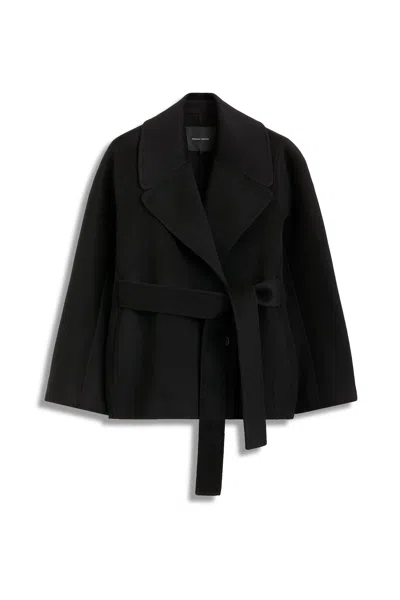 Scanlan Theodore Cocoon Sleeve Coat In Black