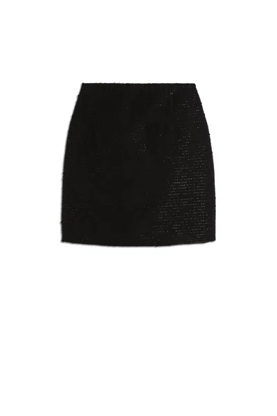 Scanlan Theodore Tailored Sequin Mini Skirt In Black