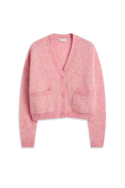 Scanlan Theodore Brushed Mohair Cropped Cardigan In Multi