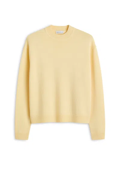 Scanlan Theodore Cashmere Wool Crew Sweater In Yellow