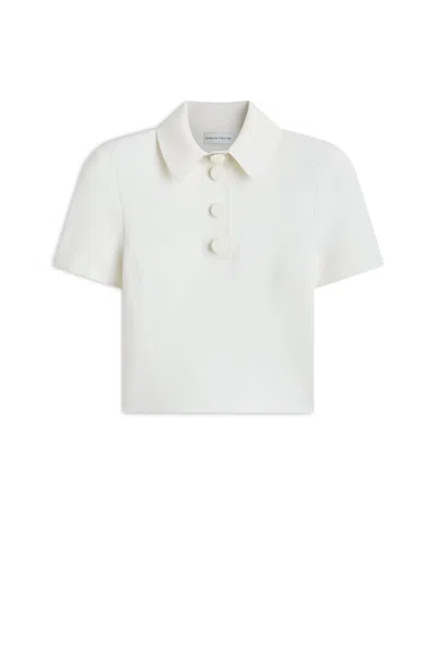 Scanlan Theodore Crepe Knit Milano Shirt In White