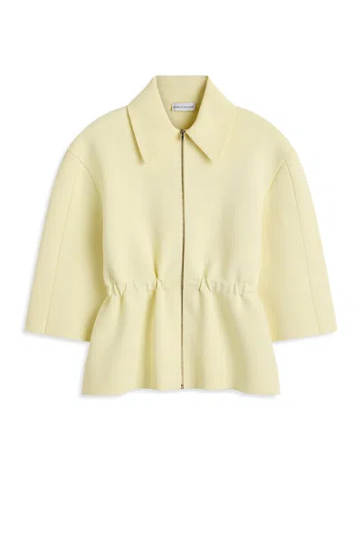 Scanlan Theodore Crepe Knit Soft Peplum Jacket In Multi