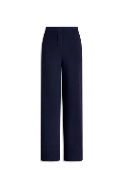 Scanlan Theodore Crepe Knit Trouser In Blue
