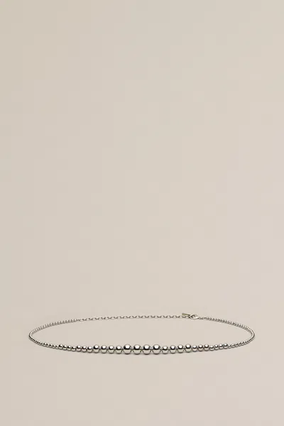 Scanlan Theodore Italian Sphere Belt In Silver
