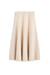 Scanlan Theodore Long Panel Skirt In Sand
