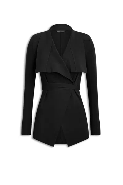 Scanlan Theodore Sateen Knit Jacket In Black