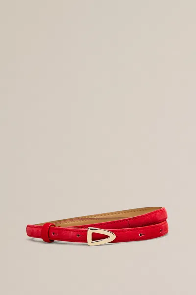 Scanlan Theodore Small Soft Triangle Belt 1.2 In Red